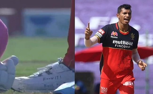 'F*** it! Bowl Fast': Message on Saini's shoe