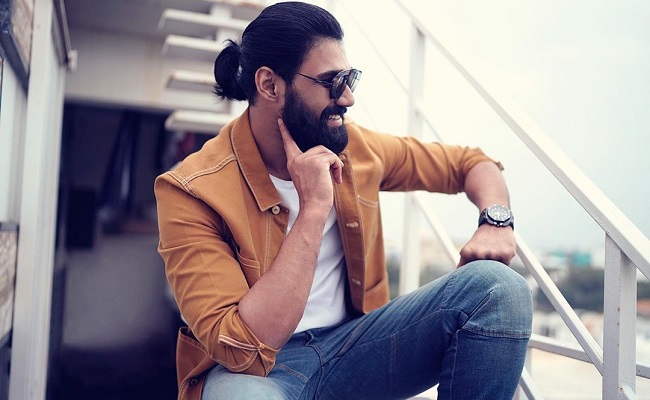 Pic Talk: Beardy Bellamkonda with ponytail