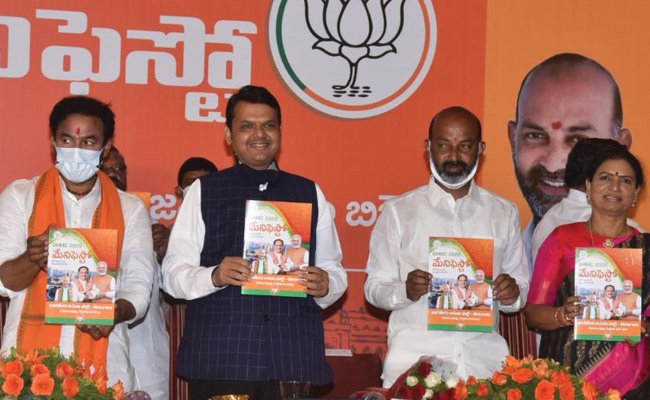 Everything is free in BJP manifesto for GHMC!