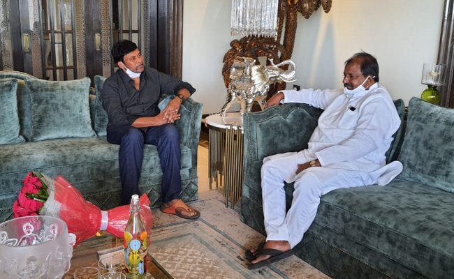 Chiru Upset With Leaks On Veerraju Meeting!