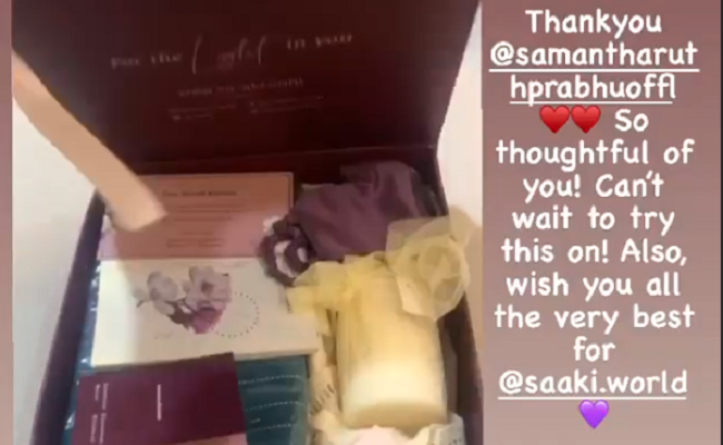 Samantha Sends Goodies to Heroines
