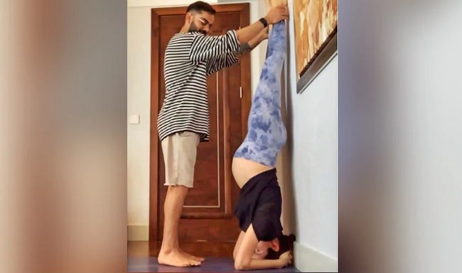 Pic: Husband Makes Pregnant Wife Upside Down