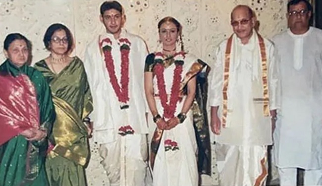 A Moment From Mahesh And Namrata's Wedding