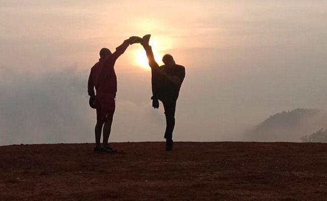 Pic Talk: Manchu Manoj's High Kick