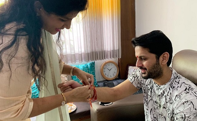 Pic Talk: Sister Ties Rakhi To Nithiin