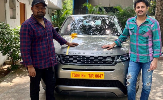 Nithin Gifts A Range Rover To Bheeshma Director