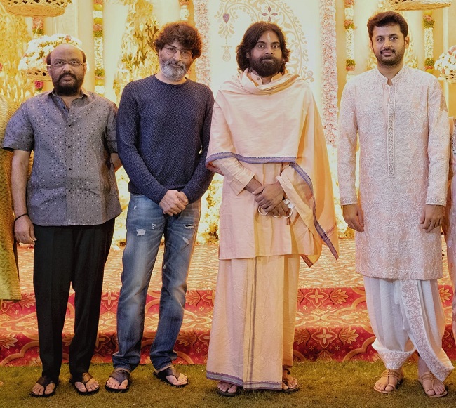 Pic: Pawan, Trivikram Attend Nithiin Pre-Wedding Bash