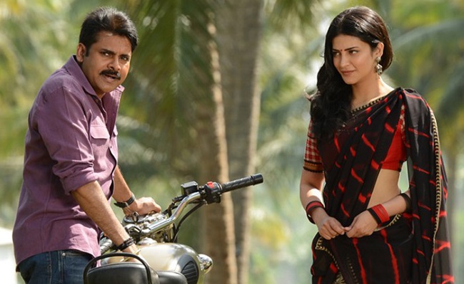 Shruti Haasan and Pawan Shooting for Romantic Track