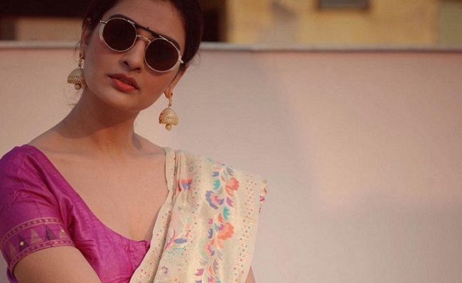 Pics: Payal Rajput In Perfect Saree Look