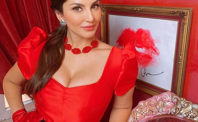 Pics: Sunny Leone Becomes Red Hot