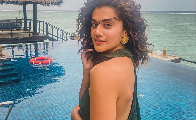 Taapsee back to work mode after Maldives break