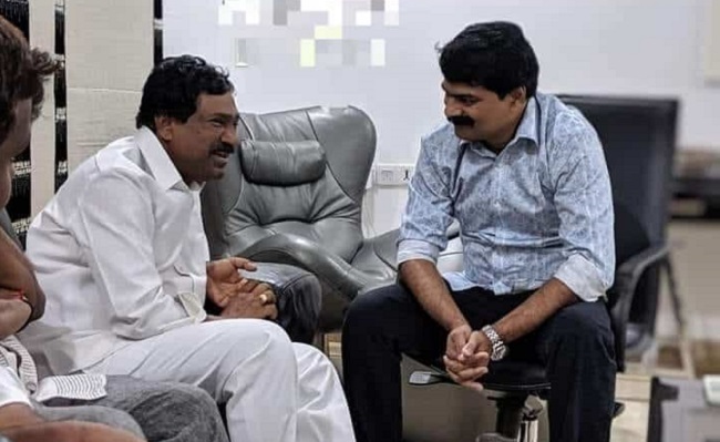 Why did TRS MLA meet Bro. Anil Kumar?