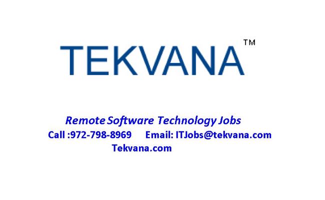 Tekvana Can Sponsor candidates for Remote IT Jobs