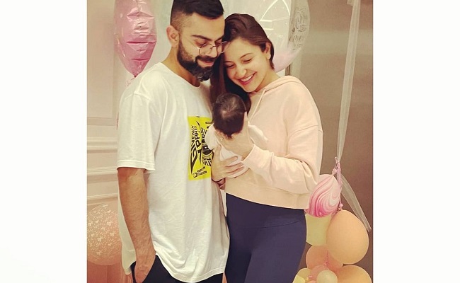 Kohli, Anushka share 1st pic of daughter 'Vamika'