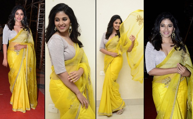 Pics: Razole Beauty Glows In Transparent Saree