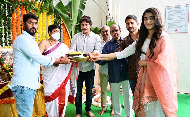 Nagarjuna&#39;s Bangarraju Launched In Style