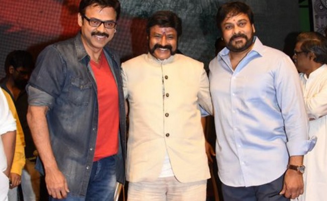 Buzz: Chiranjeevi vs Venkatesh + Balakrishna!