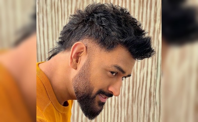 Dhoni catches fans by surprise with faux-hawk hairstyle