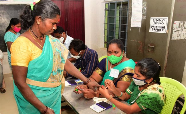 Urban local bodies' polls take off in Andhra, largely peaceful