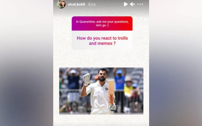 How Virat Kohli Reacts To Troll And Memes?