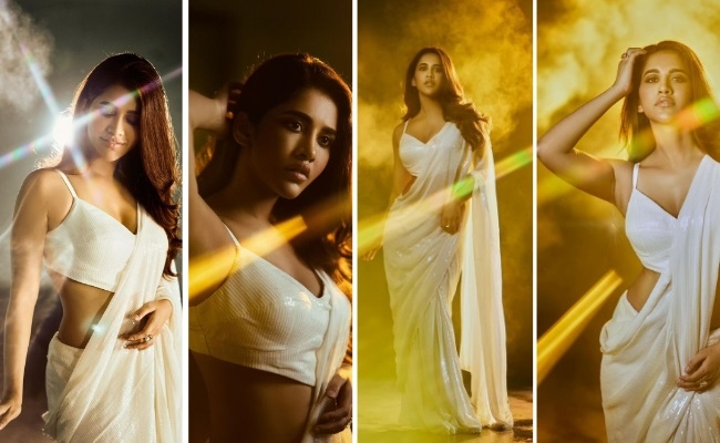 Pics: Nabha Natesh raises the heat in White Saree