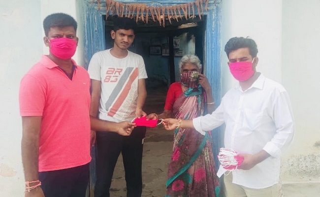 'Pink mask' distribution launched in rural Telangana