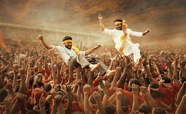 RRR Ugadi Poster: NTR And Ram Charan Fly High