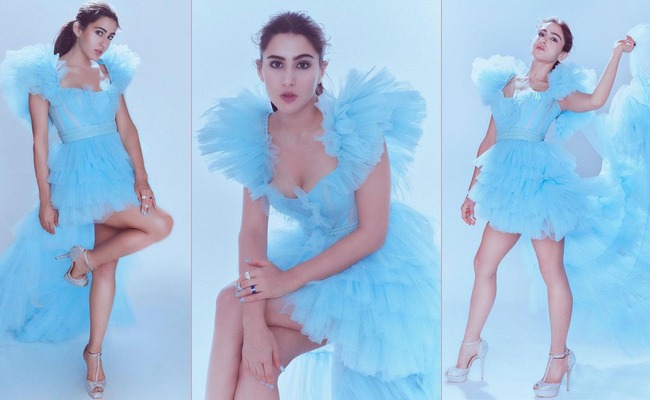 Pics: Fairy Lady In Sky Blue Dress