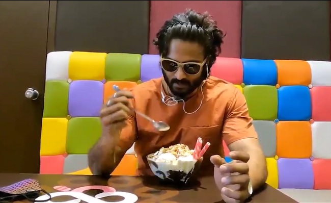 Sudheer Babu gorges on over 8K calories ice-cream!