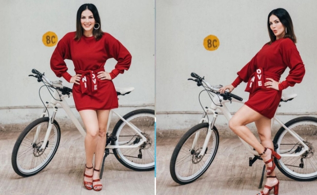 For Sunny Leone 'cycling is the new glam'